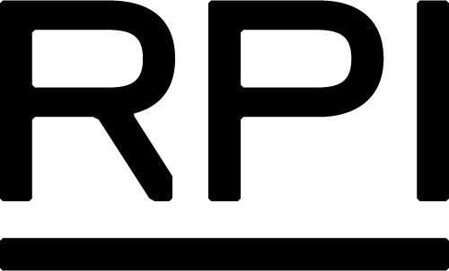 Black bolden letters, RPI